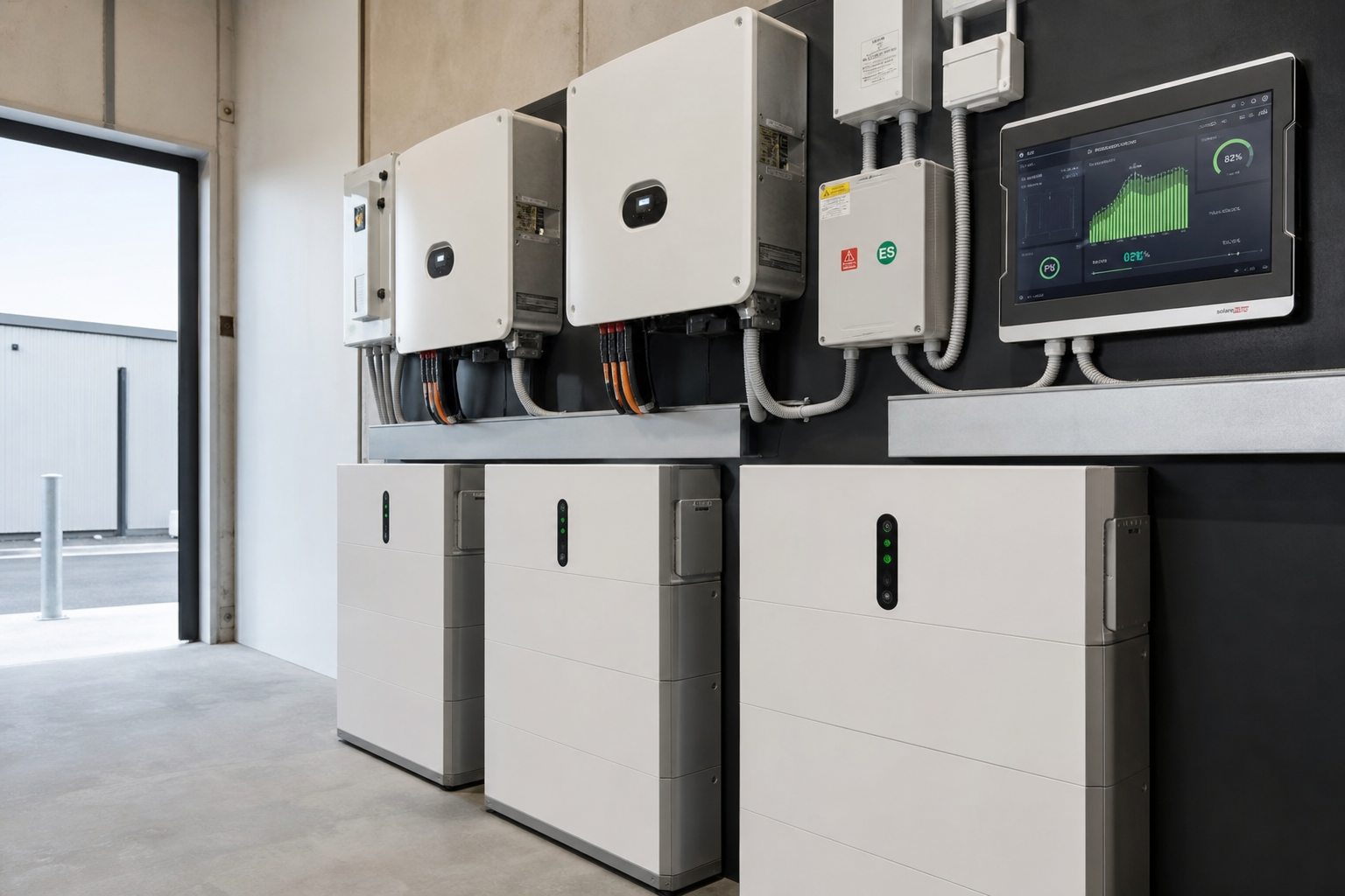 Solar battery storage system for Sydney business - commercial installation