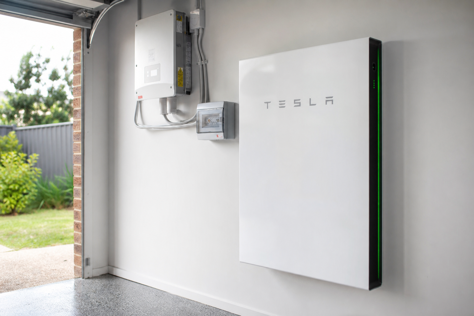 Tesla Powerwall battery storage system installation Sydney home